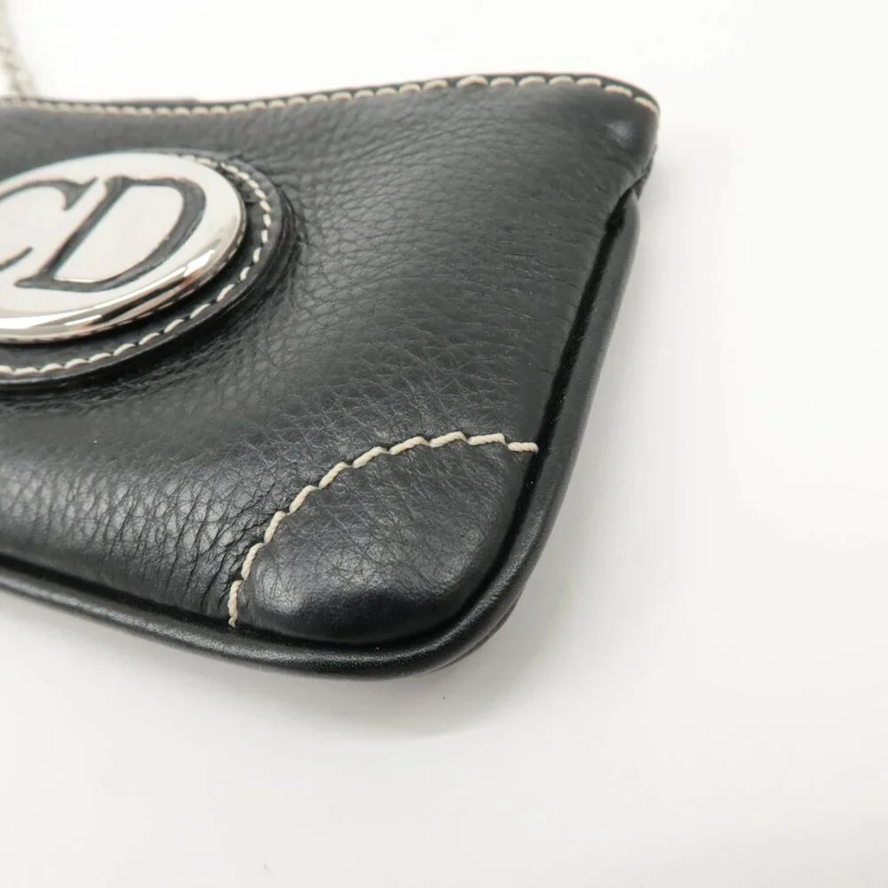 ❤️Authentic Christian Dior CD Logo Leather Coin Case❤️